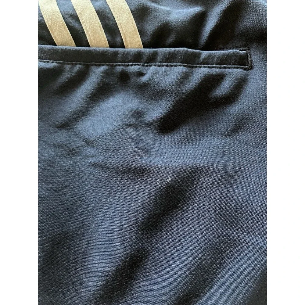 Adidas Men’s 3‑Stripe Performance Golf Shorts Navy Blue Size 36